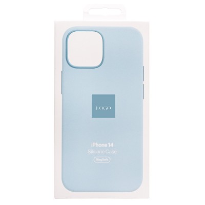 Чехол-накладка для Apple iPhone 14 (небесно-голубой) ORG Silicone Case SafeMag с анимацией Чехол-накладка для Apple iPhone 14 (небесно-голубой) ORG Silicone Case SafeMag с анимацией