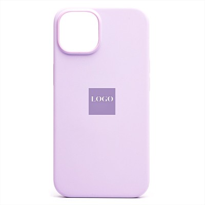 Чехол-накладка для Apple iPhone 14 (лиловый) ORG Silicone Case SafeMag с анимацией