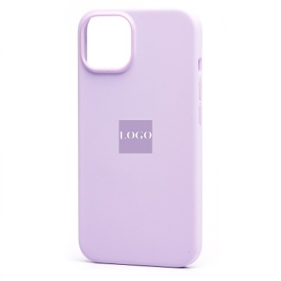 Чехол-накладка для Apple iPhone 14 (лиловый) ORG Silicone Case SafeMag с анимацией