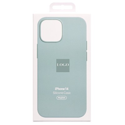 Чехол-накладка для Apple iPhone 14 (нежный кактус) ORG Silicone Case SafeMag с анимацией