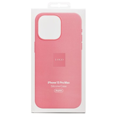 Чехол-накладка для Apple iPhone 15 Pro Max (розовый) ORG Silicone Case SafeMag с анимацией Чехол-накладка для Apple iPhone 15 Pro Max (розовый) ORG Silicone Case SafeMag с анимацией