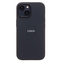Чехол-накладка для Apple iPhone 15 (черный) ORG Silicone Case SafeMag с анимацией