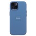 Чехол-накладка для Apple iPhone 15 (морозно-голубой) ORG Silicone Case SafeMag с анимацией