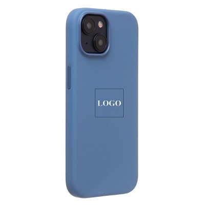 Чехол-накладка для Apple iPhone 15 (морозно-голубой) ORG Silicone Case SafeMag с анимацией