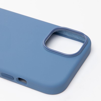 Чехол-накладка для Apple iPhone 15 (морозно-голубой) ORG Silicone Case SafeMag с анимацией