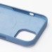 Чехол-накладка для Apple iPhone 15 (морозно-голубой) ORG Silicone Case SafeMag с анимацией