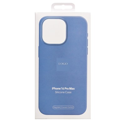 Чехол-накладка для Apple iPhone 16 Pro Max (фиолетово-голубой) ORG Silicone Case SafeMag с анимацией