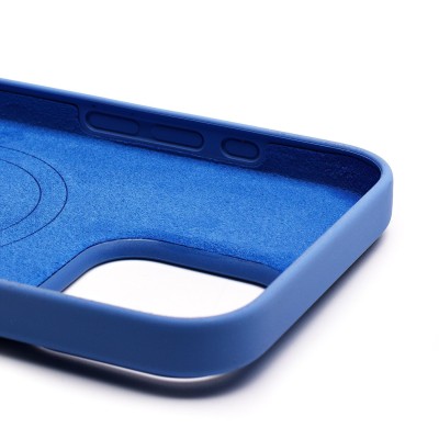 Чехол-накладка для Apple iPhone 16 Pro Max (фиолетово-голубой) ORG Silicone Case SafeMag с анимацией