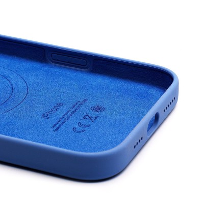 Чехол-накладка для Apple iPhone 16 Pro Max (фиолетово-голубой) ORG Silicone Case SafeMag с анимацией