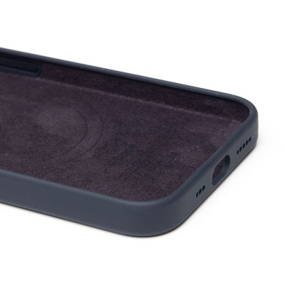 Чехол-накладка для Apple iPhone 16e (черный) ORG Silicone Case SafeMag с анимацией