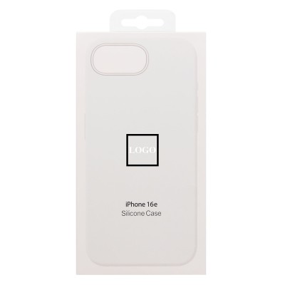 Чехол-накладка для Apple iPhone 16e (белый) ORG Silicone Case SafeMag с анимацией