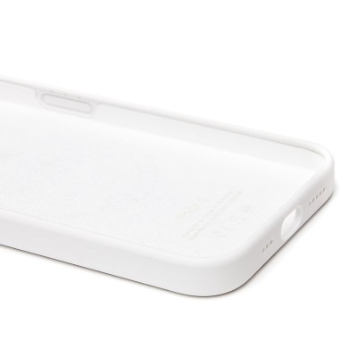 Чехол-накладка для Apple iPhone 16e (белый) ORG Silicone Case SafeMag с анимацией