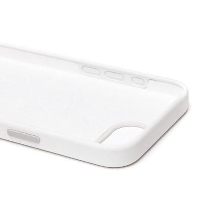 Чехол-накладка для Apple iPhone 16e (белый) ORG Silicone Case SafeMag с анимацией
