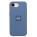 Чехол-накладка для Apple iPhone 16e (морозно-голубой) ORG Silicone Case SafeMag с анимацией