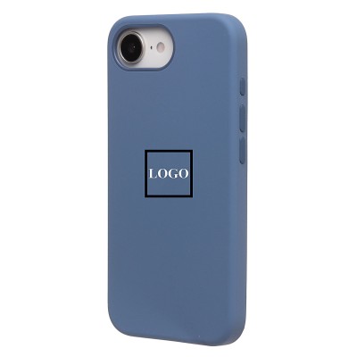 Чехол-накладка для Apple iPhone 16e (морозно-голубой) ORG Silicone Case SafeMag с анимацией