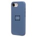 Чехол-накладка для Apple iPhone 16e (морозно-голубой) ORG Silicone Case SafeMag с анимацией