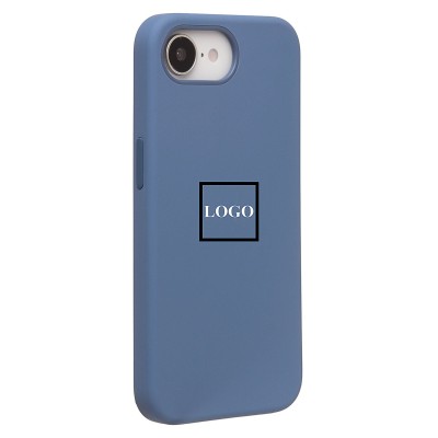 Чехол-накладка для Apple iPhone 16e (морозно-голубой) ORG Silicone Case SafeMag с анимацией