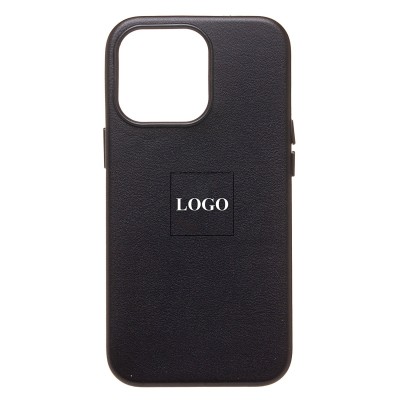 Чехол-накладка для Apple iPhone 13 Pro (черный) ORG SM002 экокожа SafeMag