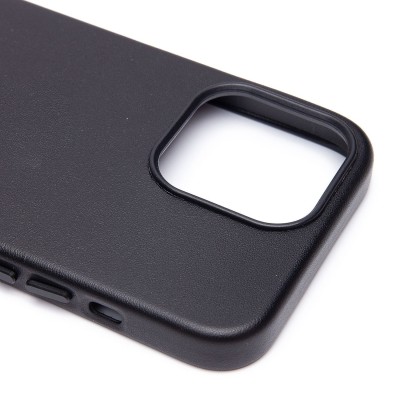Чехол-накладка для Apple iPhone 13 Pro (черный) ORG SM002 экокожа SafeMag