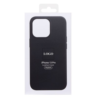 Чехол-накладка для Apple iPhone 13 Pro (черный) ORG SM002 экокожа SafeMag