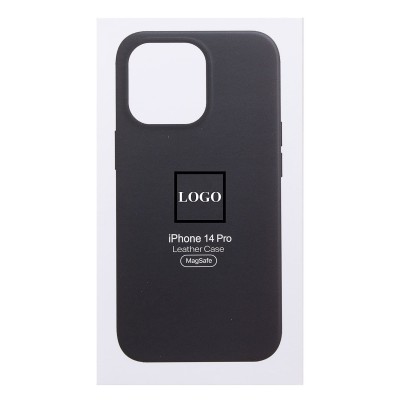Чехол-накладка для Apple iPhone 14 Pro (черный) ORG SM002 экокожа SafeMag
