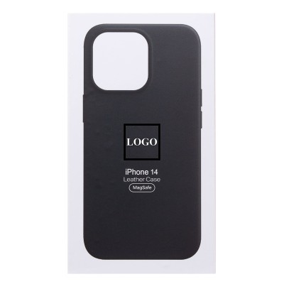 Чехол-накладка для Apple iPhone 14 (черный) ORG SM002 экокожа SafeMag