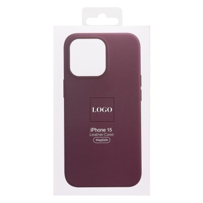 Чехол-накладка для Apple iPhone 15 (шелковица) ORG SM002 экокожа SafeMag