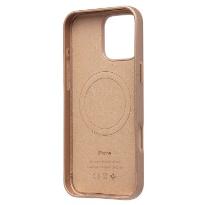 Чехол-накладка для Apple iPhone 16 Pro Max (золото пустыни) ORG SM002 экокожа SafeMag