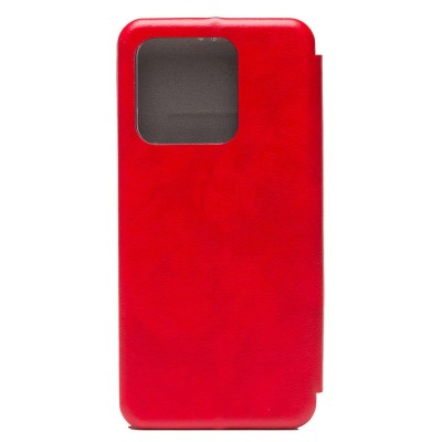 Чехол-книжка для Xiaomi Redmi 10A открытие вбок (красный) BC002