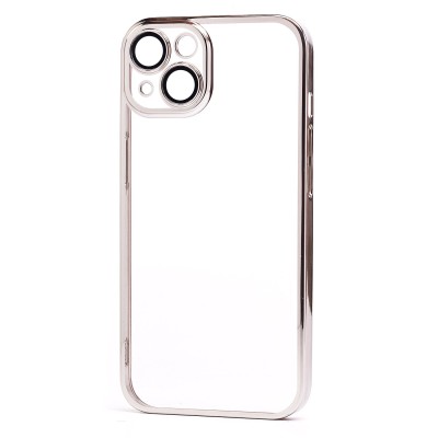 Чехол-накладка для Apple iPhone 14 (серебристый) PC073 с закрытой камерой