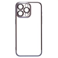 Чехол-накладка для Apple iPhone 15 Pro Max (голубой) PC073 с закрытой камерой