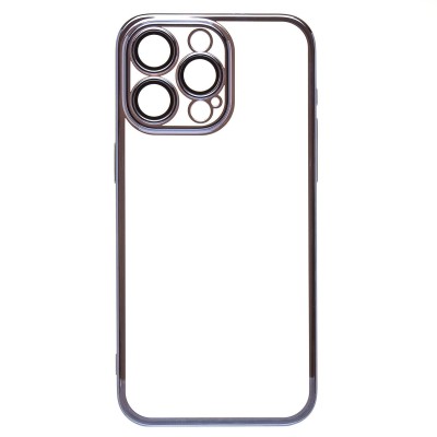 Чехол-накладка для Apple iPhone 15 Pro Max (голубой) PC073 с закрытой камерой
