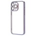 Чехол-накладка для Apple iPhone 15 Pro Max (голубой) PC073 с закрытой камерой