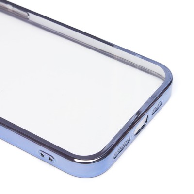 Чехол-накладка для Apple iPhone 15 Pro Max (голубой) PC073 с закрытой камерой
