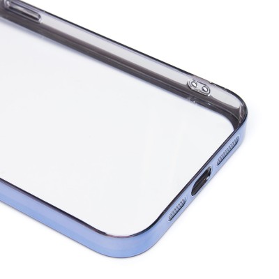 Чехол-накладка для Apple iPhone 15 Pro Max (голубой) PC073 с закрытой камерой