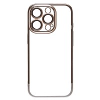 Чехол-накладка для Apple iPhone 16 Pro (серебристый) PC073 с закрытой камерой