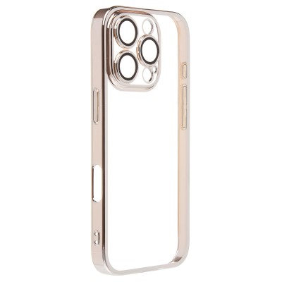Чехол-накладка для Apple iPhone 16 Pro (серебристый) PC073 с закрытой камерой