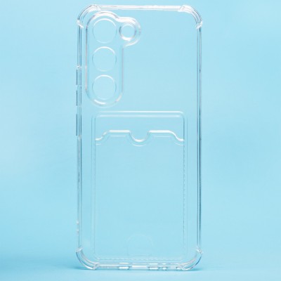 Чехол-накладка для Tecno Spark 40 Pro (прозрачный)  SC276 с картхолдером