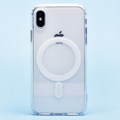 Чехол-накладка для Apple iPhone X/Apple iPhone XS (прозрачный) SM006 SafeMag