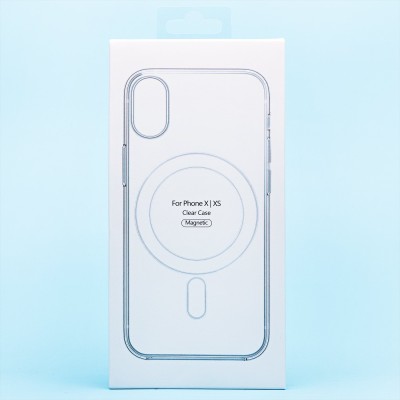 Чехол-накладка для Apple iPhone X/Apple iPhone XS (прозрачный) SM006 SafeMag