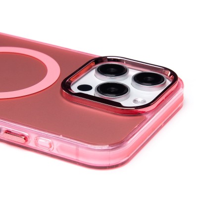 Чехол-накладка для Apple iPhone 15 Pro Max (розовый)  SM025 SafeMag