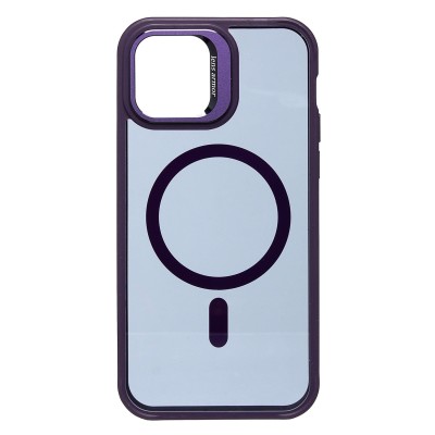 Чехол-накладка для Apple iPhone 12/Apple iPhone 12 Pro (темно- фиолетовый) SM026 SafeMag