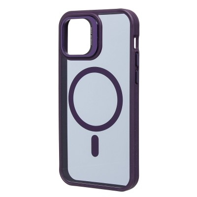 Чехол-накладка для Apple iPhone 12/Apple iPhone 12 Pro (темно- фиолетовый) SM026 SafeMag
