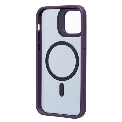Чехол-накладка для Apple iPhone 12/Apple iPhone 12 Pro (темно- фиолетовый) SM026 SafeMag