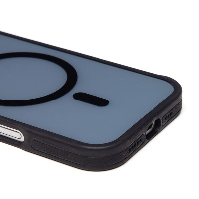 Чехол-накладка для Apple iPhone 16 Pro (черный)  SM026 SafeMag