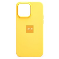 Чехол-накладка для Apple iPhone 14 Pro Max (солнечно-желтый) ORG Silicone Case SafeMag с анимацией