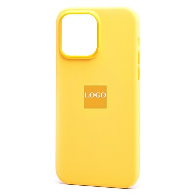 Чехол-накладка для Apple iPhone 14 Pro Max (солнечно-желтый) ORG Silicone Case SafeMag с анимацией