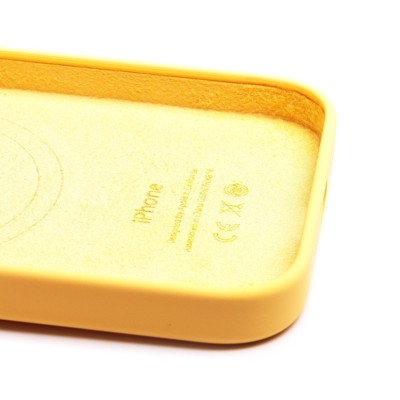 Чехол-накладка для Apple iPhone 14 Pro Max (солнечно-желтый) ORG Silicone Case SafeMag с анимацией