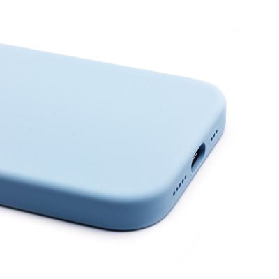 Чехол-накладка для Apple iPhone 14 Pro (небесно-голубой) ORG Silicone Case SafeMag с анимацией