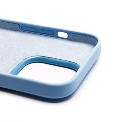 Чехол-накладка для Apple iPhone 14 Pro (небесно-голубой) ORG Silicone Case SafeMag с анимацией